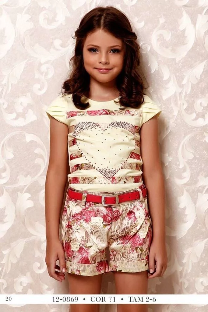 Conjunto BLUSA Com SHORTS Diforini Moda Infanto Juvenil 120869