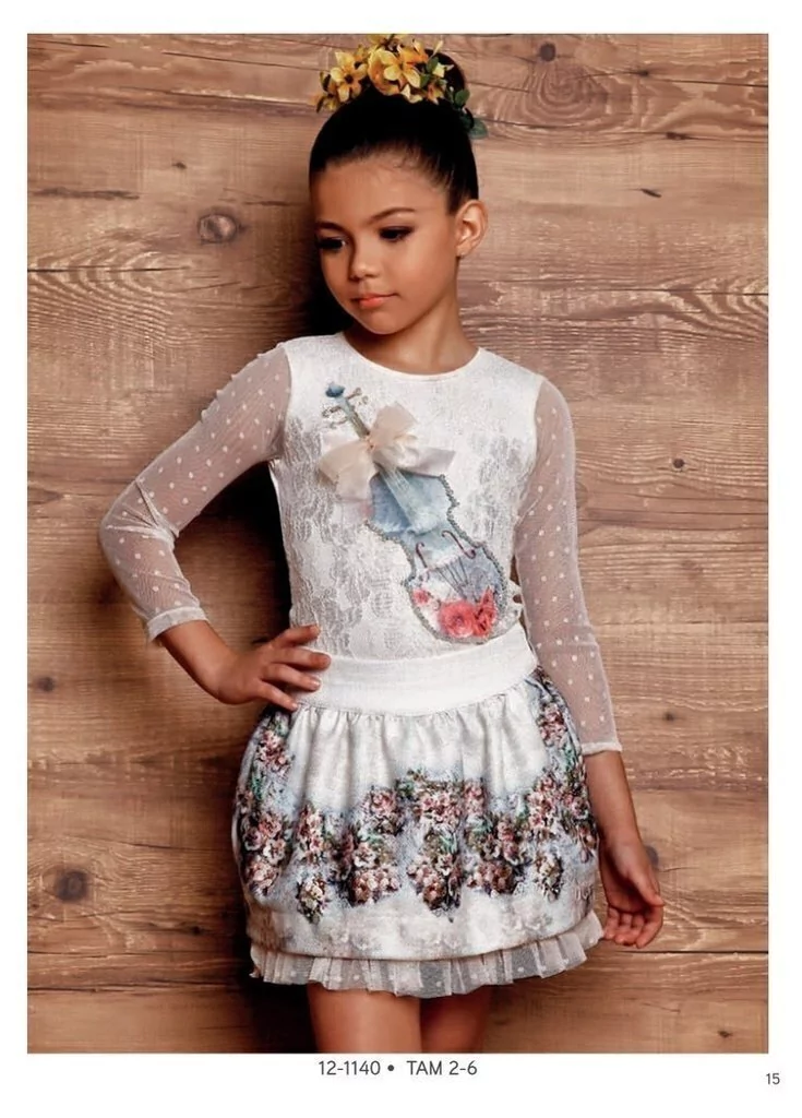 Saia Infantil e Blusa Infantil Diforini Moda Infanto Juvenil 121140