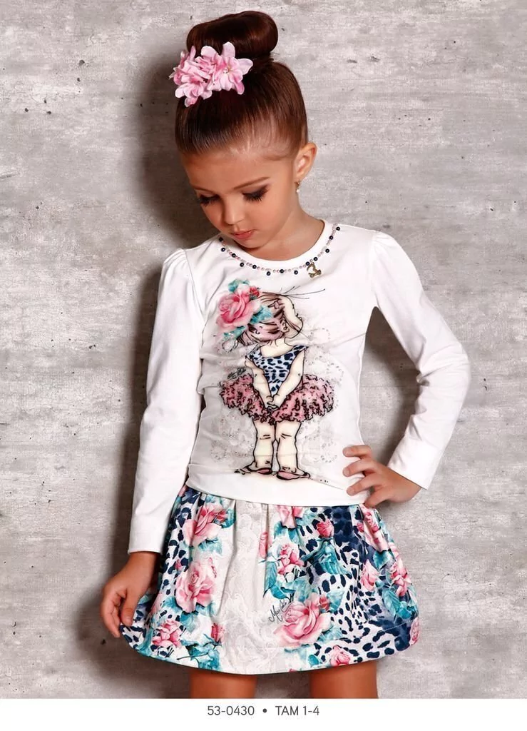 Saia e Blusa Infantil Miss Cake Doce Princesa 530430