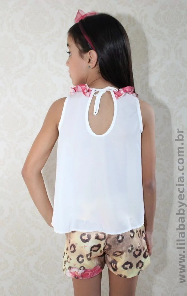 Shorts e Blusa Infantil Diforini Moda Infanto Juvenil 121233 2