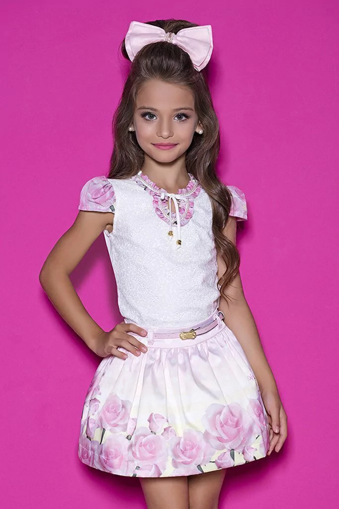 Conjunto Saia e Blusa Diforini Moda Infanto Juvenil 121329